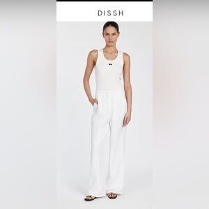 DISSH size 2 linen pants, white